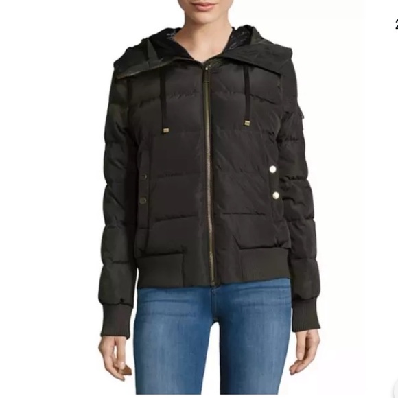 MICHAEL Michael Kors Jackets & Blazers - Michael Kors Fur Trim Puffer Bomber Down Jacket